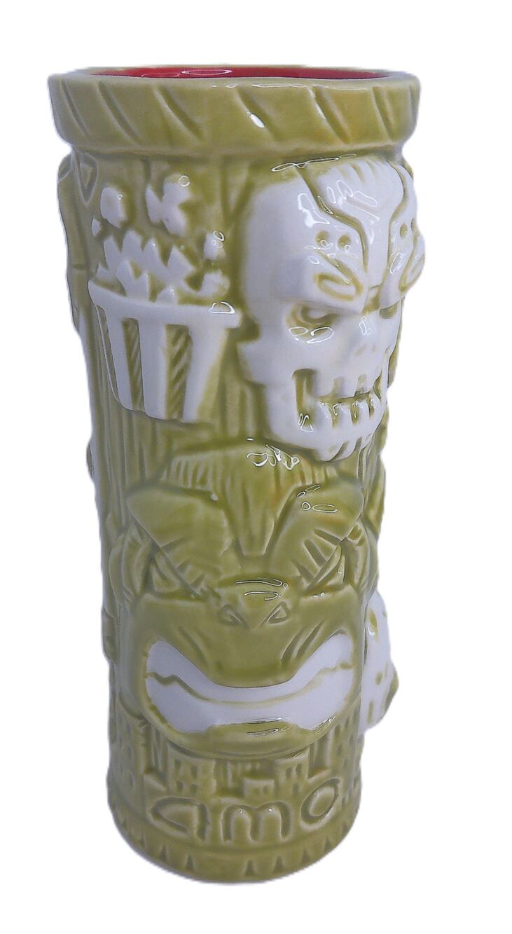 AMC 2024 Geeki Tikis Godzilla Jaws Summer Blockbuster Glass Tumbler